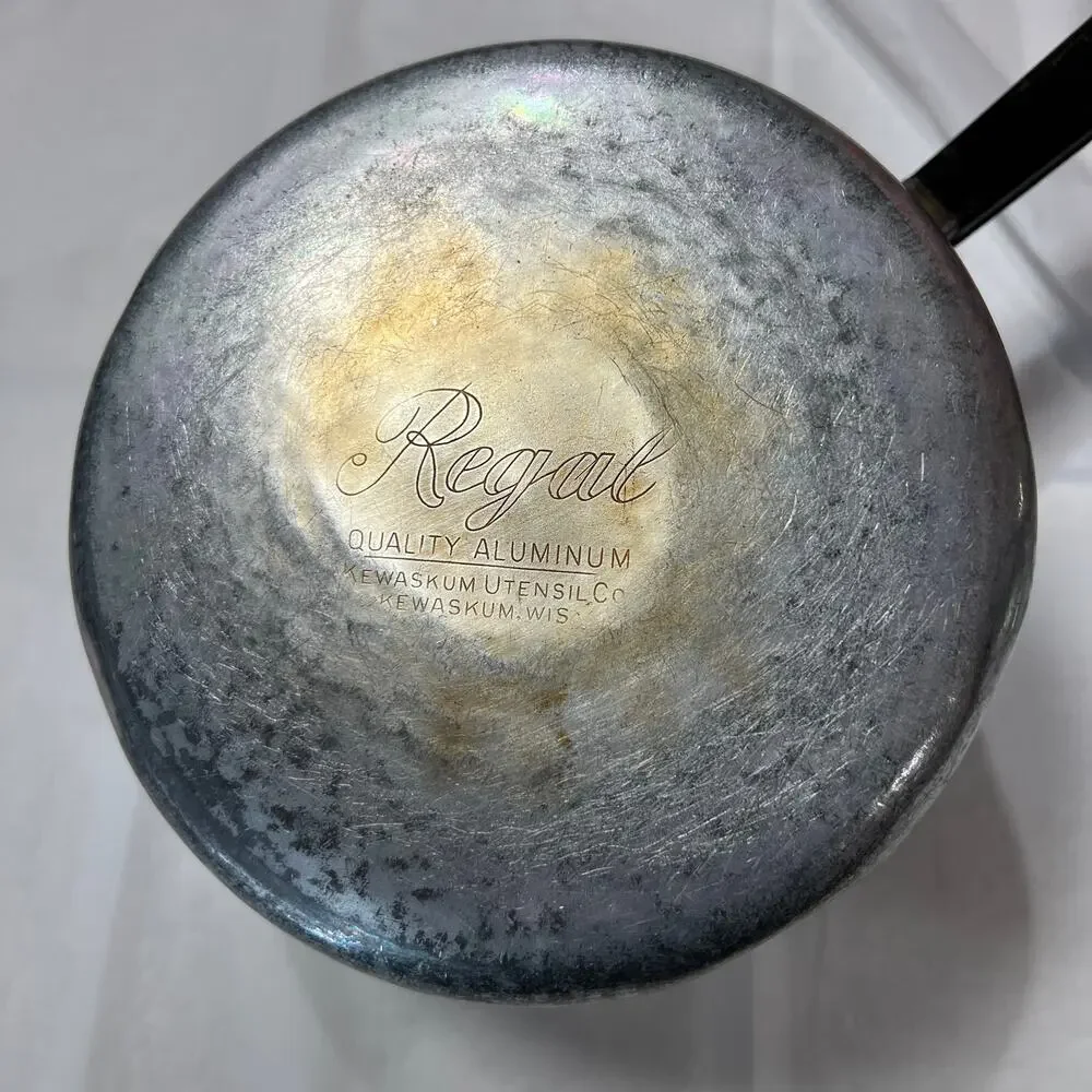 Regal Ware Aluminum Cooking Pot Lid Strainer Vintage American Cookware Classic